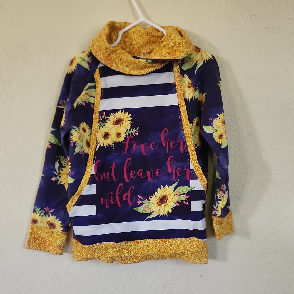 Floral Striped Long Sleeve Top